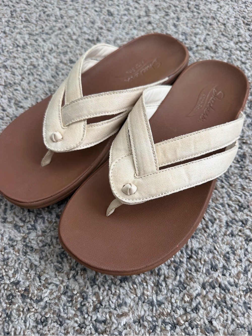 Skechers Arch Fit Maui Playa Off White Womens Sandal Thong